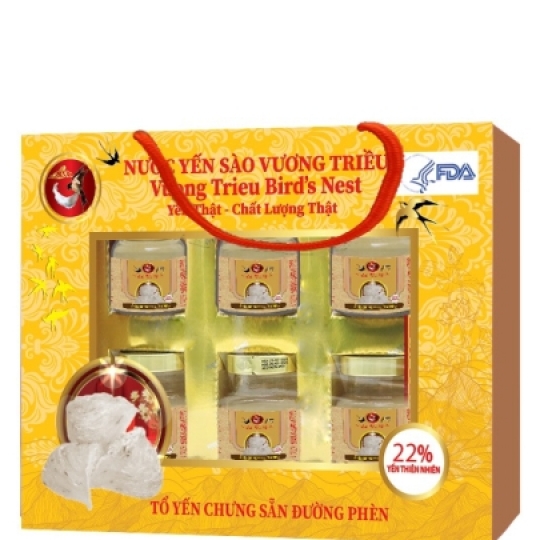 Yến Tổ Chưng Đường Phèn Hộp 6 Lọ