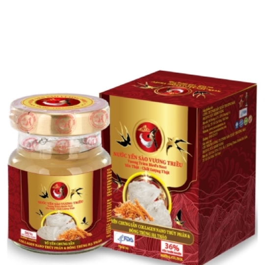 Yến Sào Chưng Sẵn Collagen Nano Thuỷ Phân & Đông Trùng Hạ Thảo
